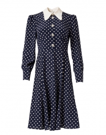 Mathilde Navy And Ivory Polka Dot Print Dress L K Bennett Halsbrook