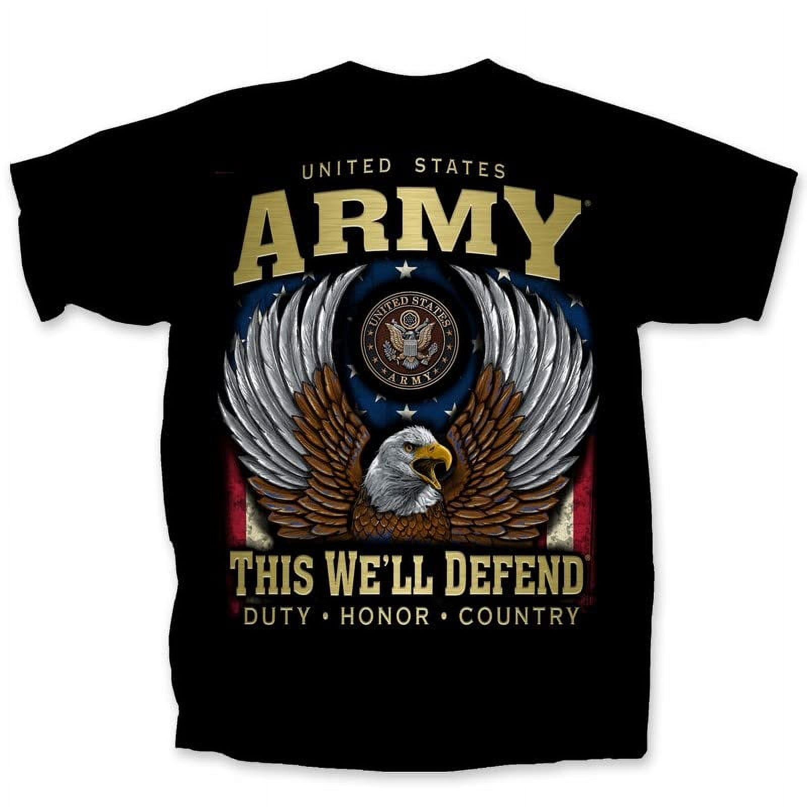 Men S Gold Army Eagle T Black Official Licensed United States Army