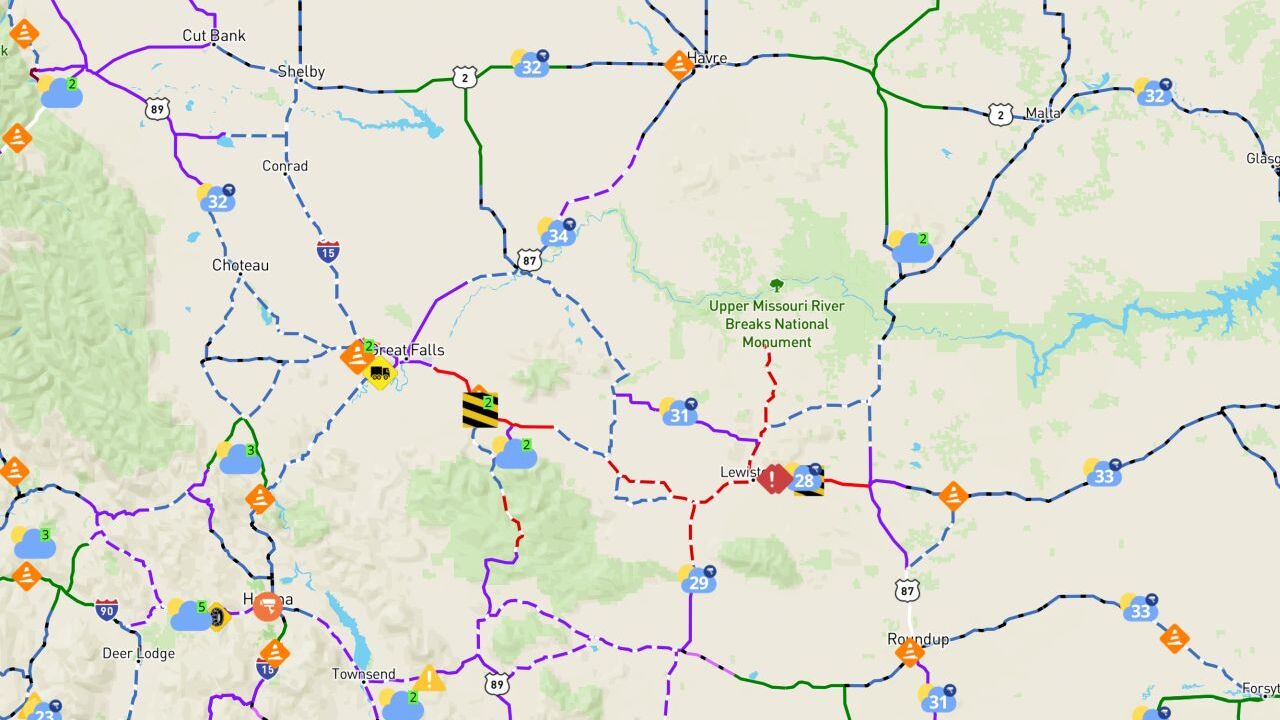 Montana Road Conditions Winter Driving Safety