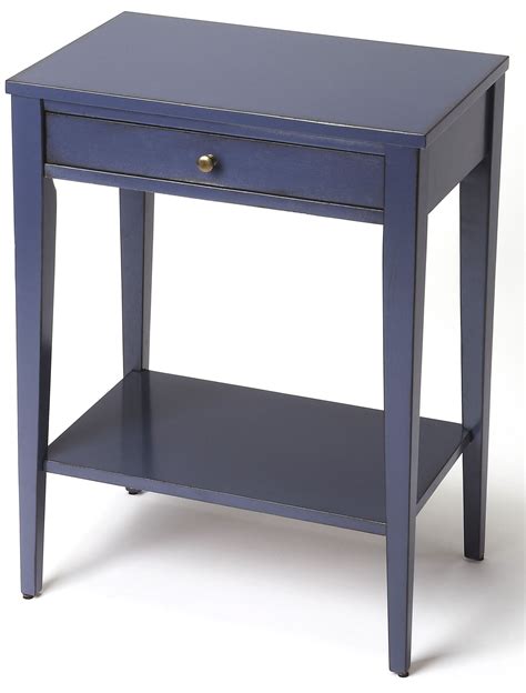 Navy Blue End Table - Savannah Tech Hub