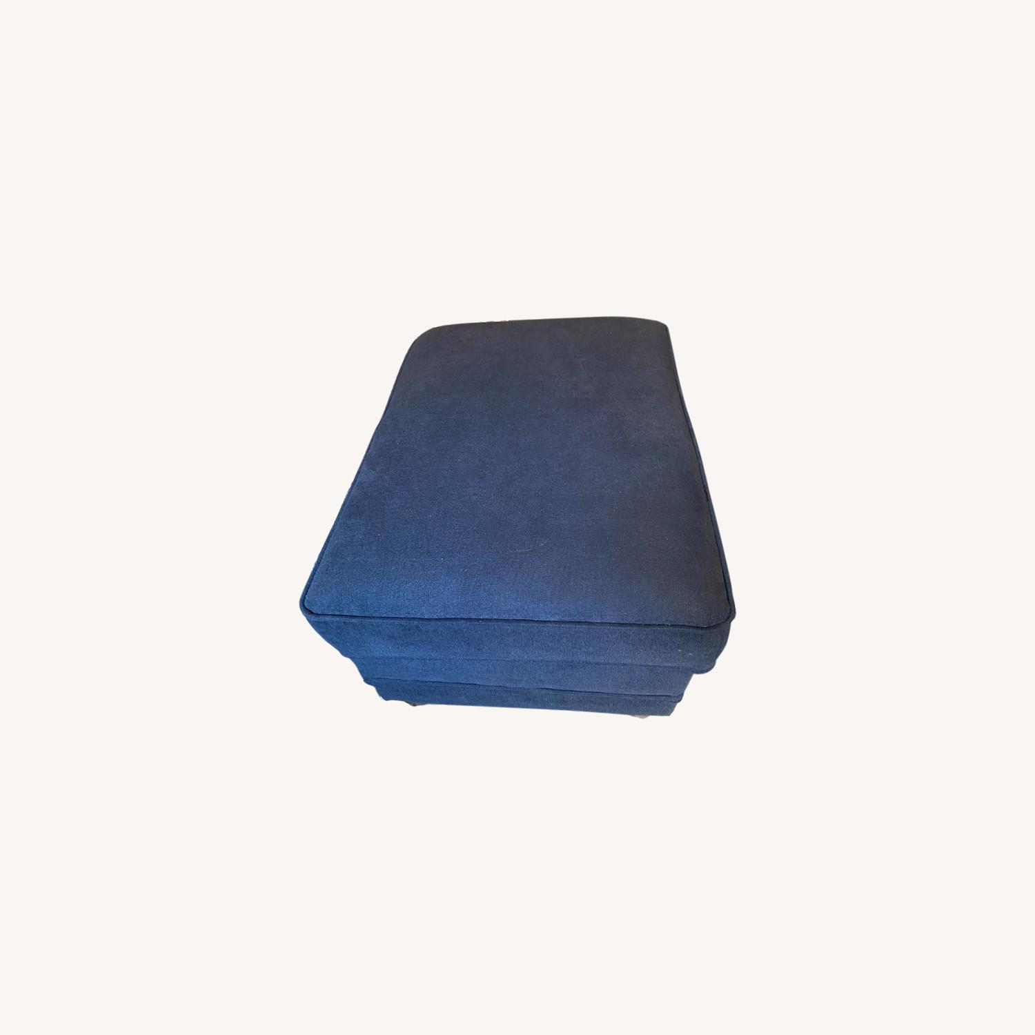 Navy Blue Ottoman Storage