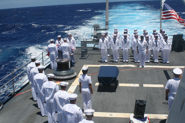 Navy Burial At Sea