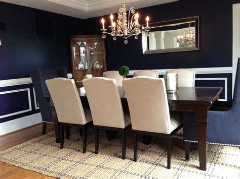 Navy Dining Room Chairs In 2020 Large Dining Room Table Dining Room