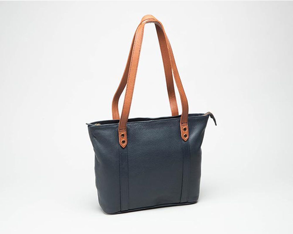 Navy Leather Shoulder Bag Online Bellvalefarms Com