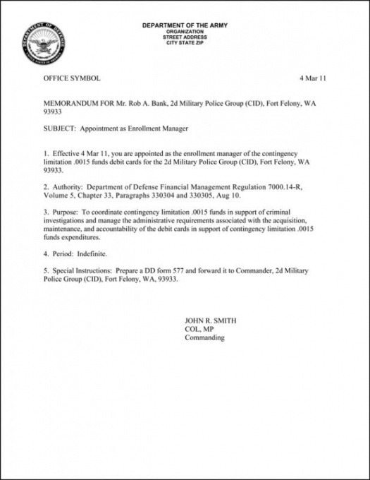 Navy Memorandum Of Agreement Template Pdf Template