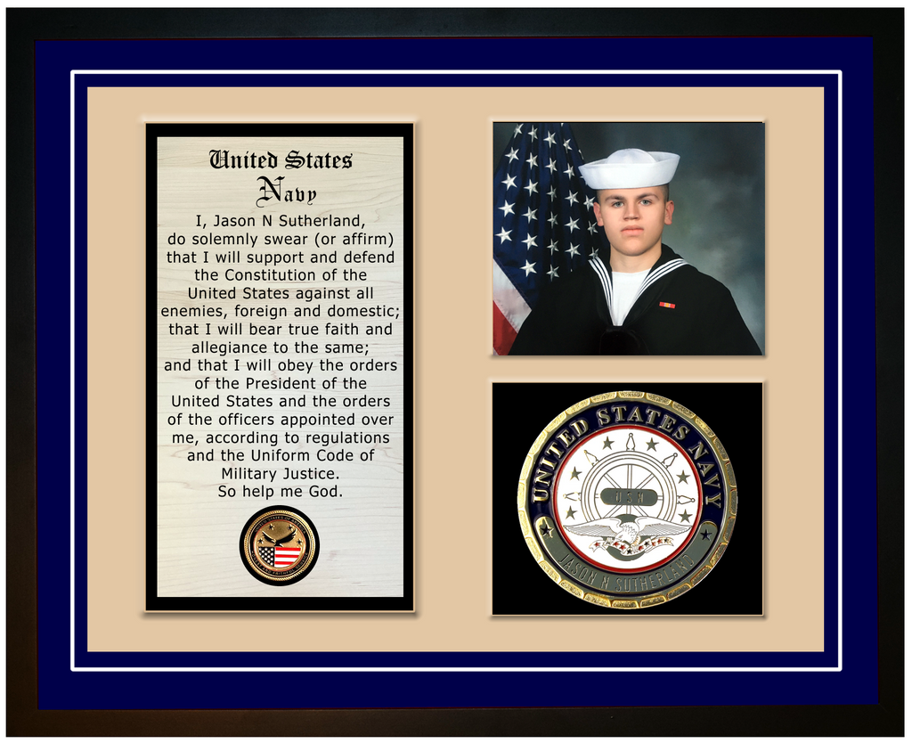 Navy Veteran Oath Of Enlistment Display Navy Emporium