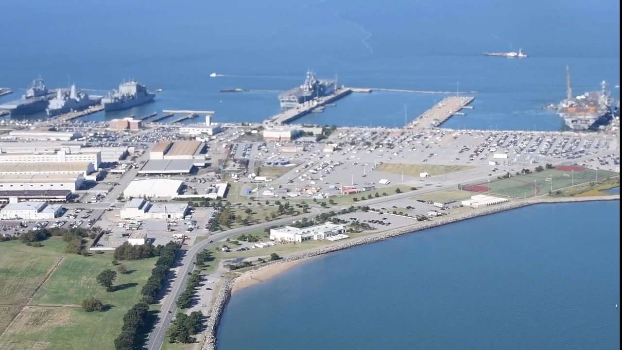 Norfolk Va Naval Station Harbor Tour Youtube