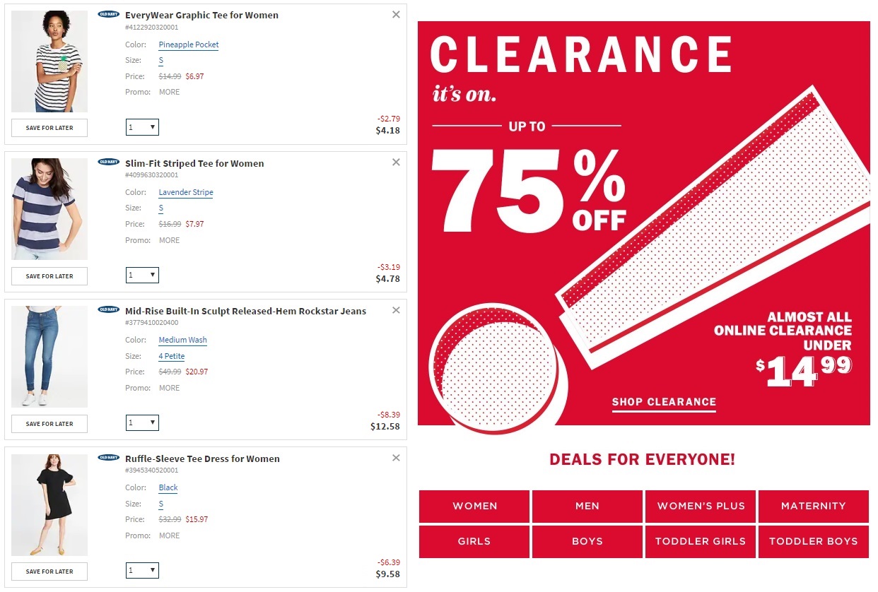 Old Navy Clearance Sale - Get An Extra 40% Off Today!