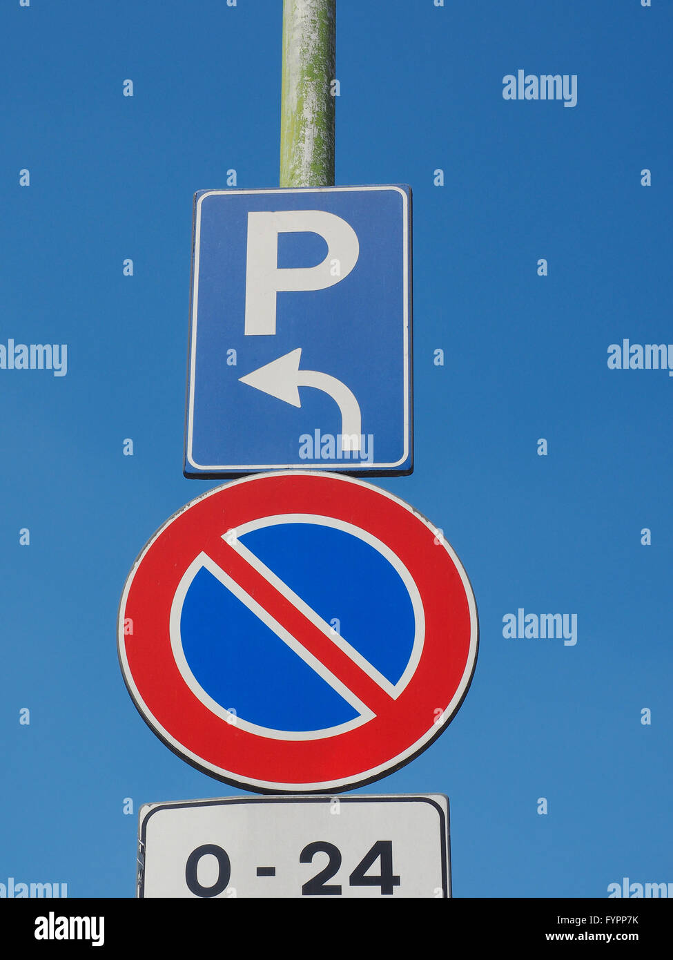 Parking Sign Over Blue Sky Stock Illustration Download Image Now