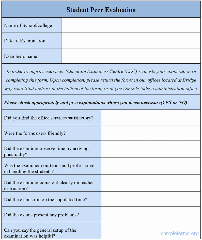 Performance Evaluation Examples