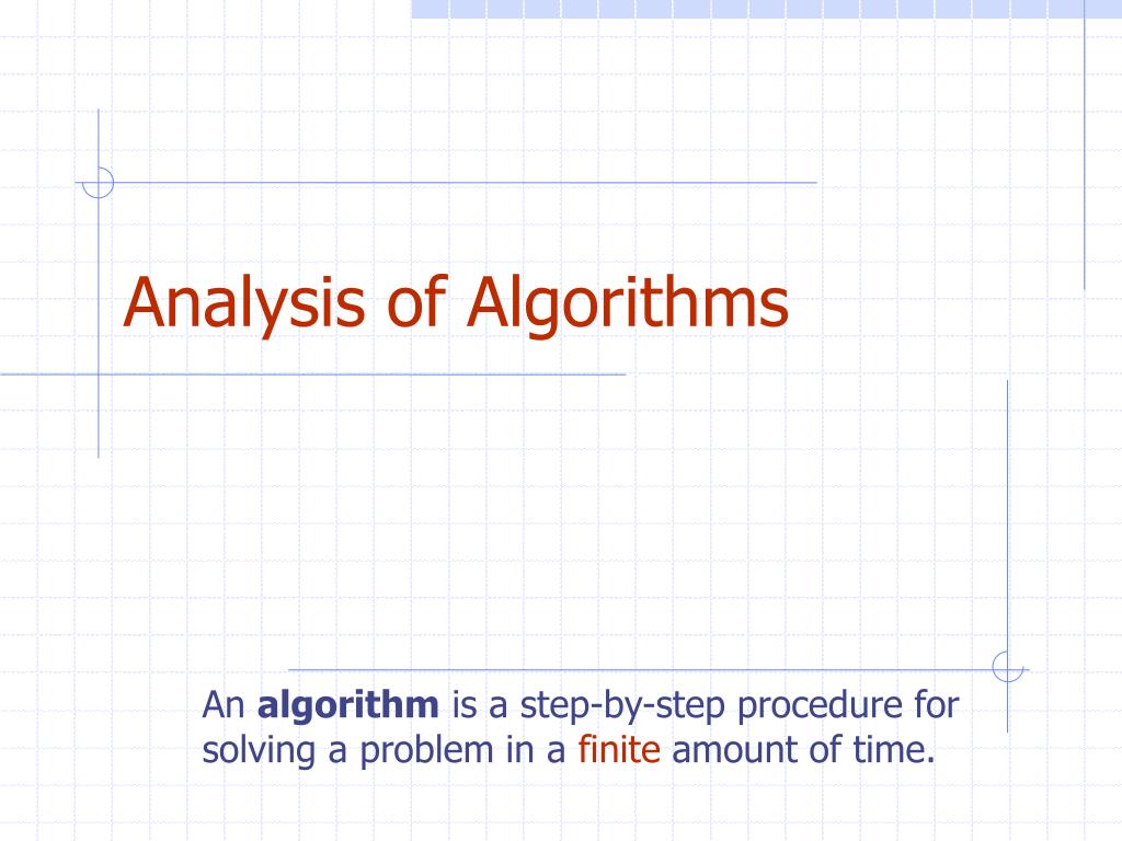 Ppt Design And Analysis Of Algorithms Powerpoint Presentation Free