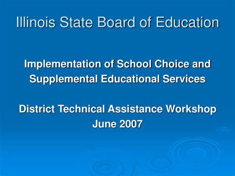 Ppt Illinois State Board Of Education Powerpoint Presentation Free