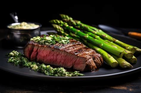 Premium Photo A Mouthwatering Dish Featuring A Juicy Steak And Tender