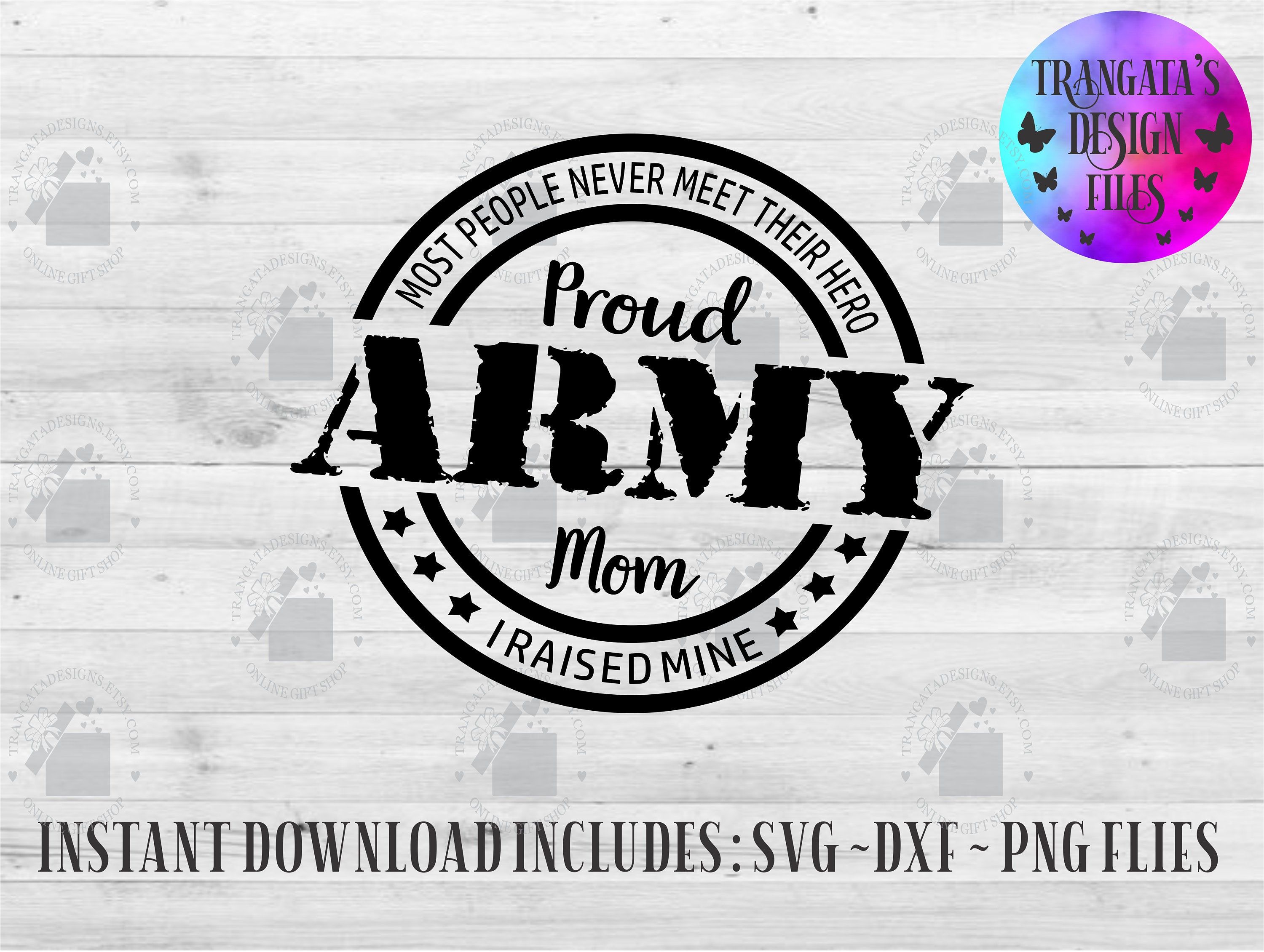 Proud Army Mom Svg I Raised My Heroes Graphic By Deenaenon Creative