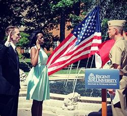 Regent Congratulates Two U S Navy Chaplain Candidate Program Officers