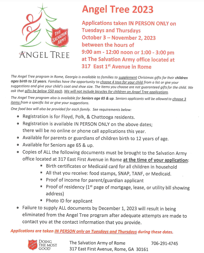 Resources For Angel Tree Registration Angel Tree Salvation Army