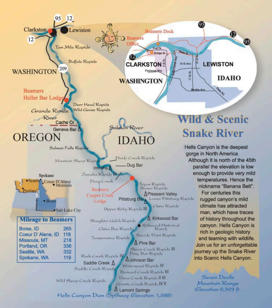 Rivermaps Snake River Hells Canyon 9780977674961