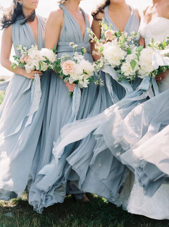 Romantic Dusty Blue And Blush Spring Wedding Ideas For 2019