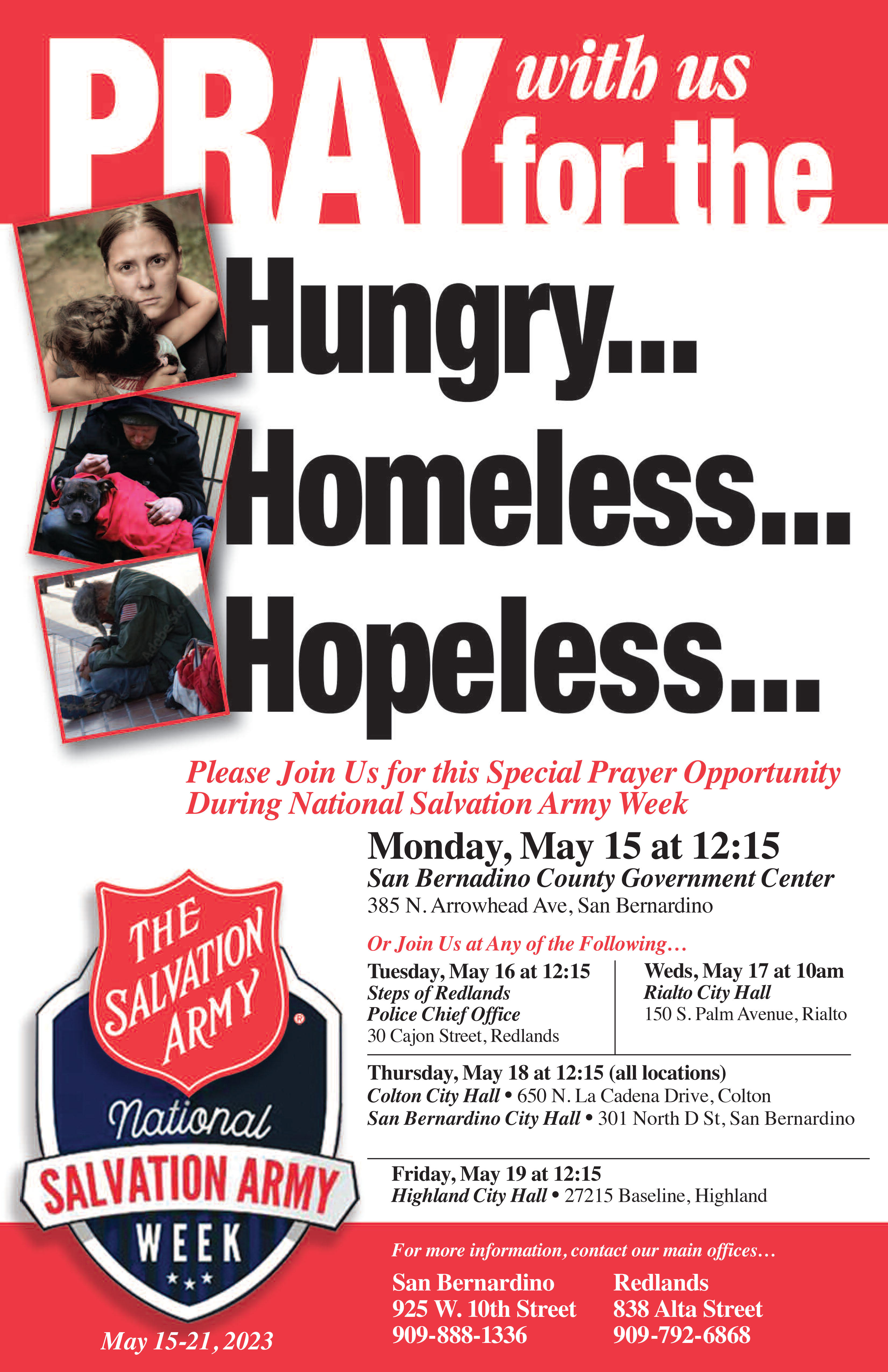 Salvation Army Community Resource Fair Is May 17 In San Bernadino