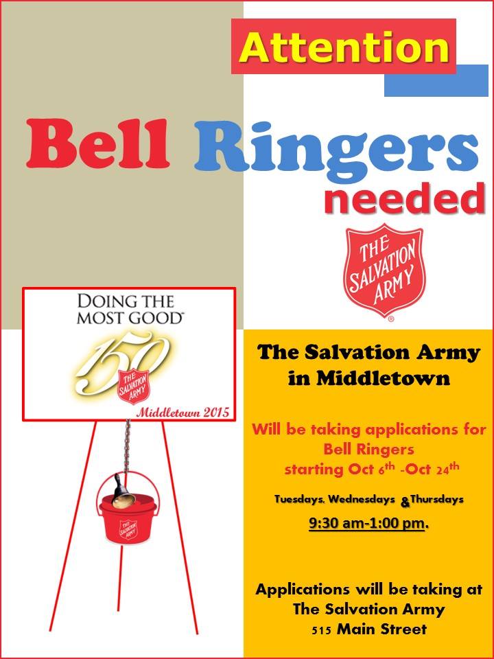 Salvation Army Middletown Needs Bell Ringers Middletown Ct Patch