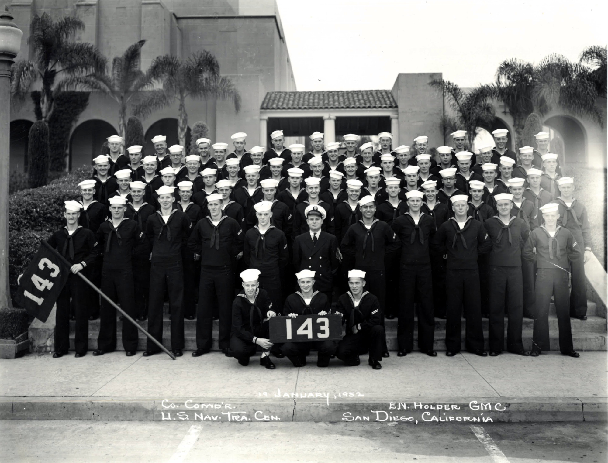 San Diego Ca Naval Training Center 1952 Nts San Diego Company 143