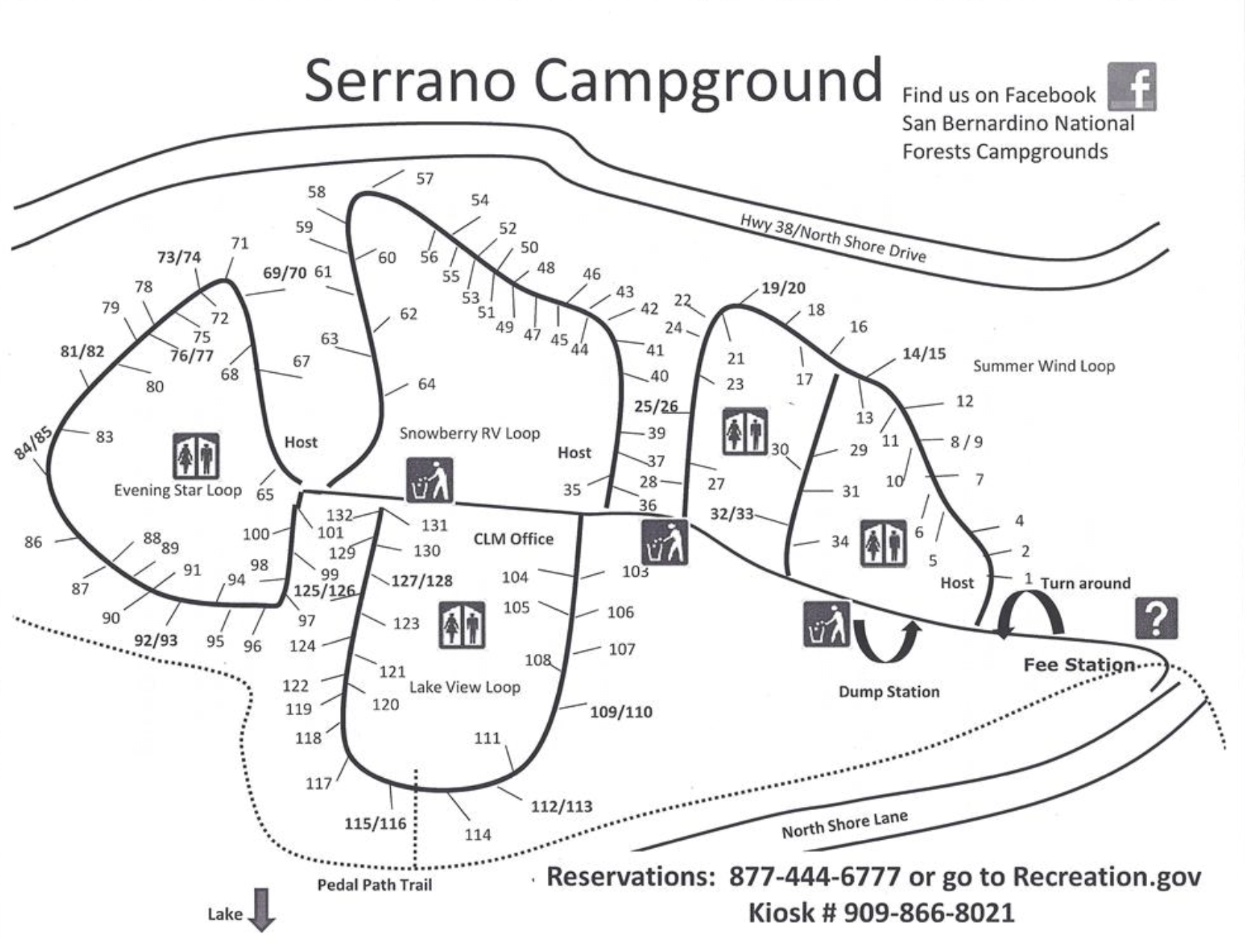 Serrano Campground Maps Camping Reservations Guide