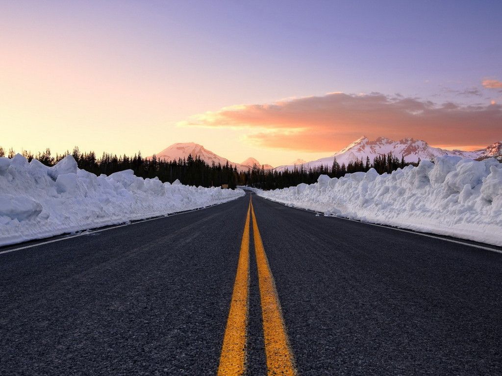 Snow Road Wallpapers Top Free Snow Road Backgrounds Wallpaperaccess