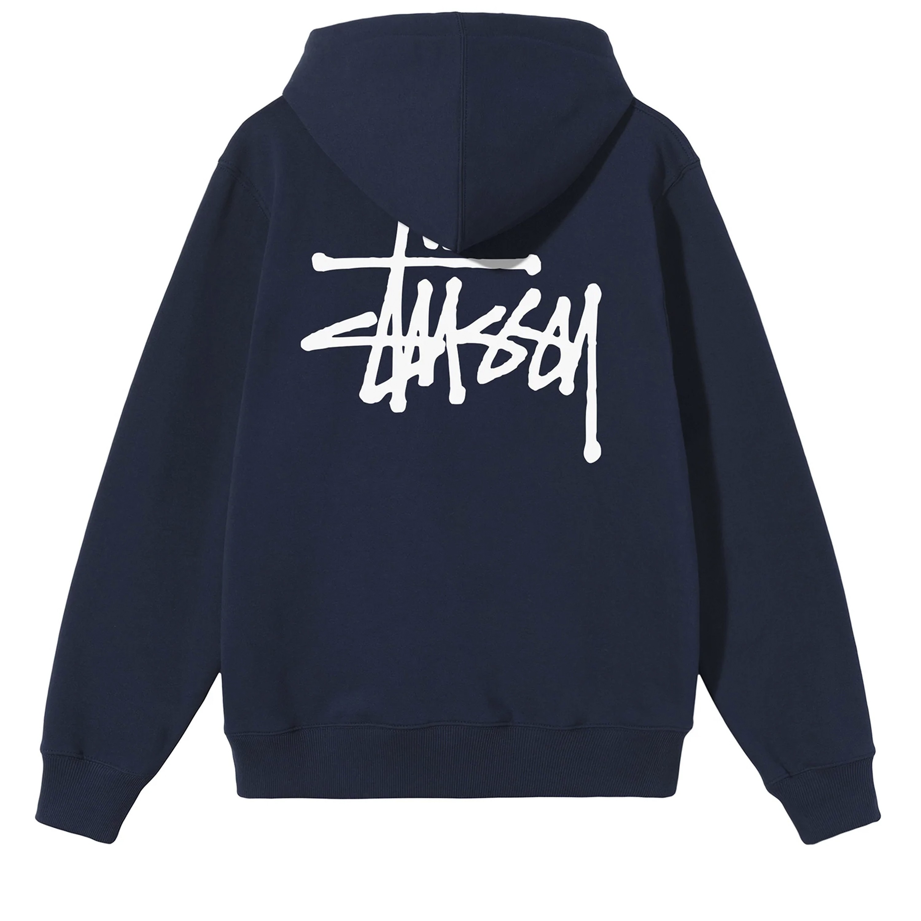 Stussy Basic St Ssy Zip Hooded Sweatshirt Navy 1974762 Nvy Consortium