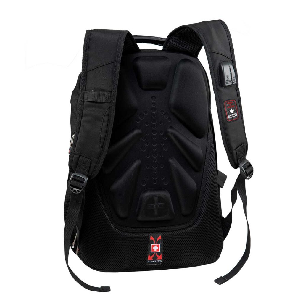 Swiss Military Backpack Luxury Black 31L Swissmilitary