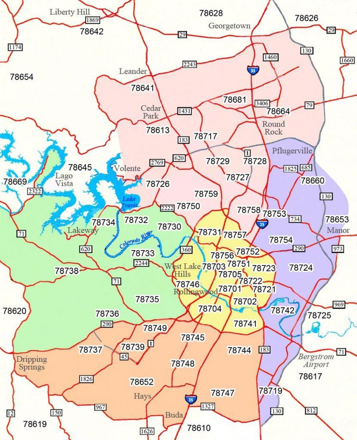 Texas Zip Code Map