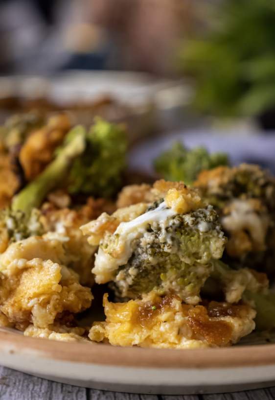 The Best Broccoli Cheese Casserole With Ritz Crackers