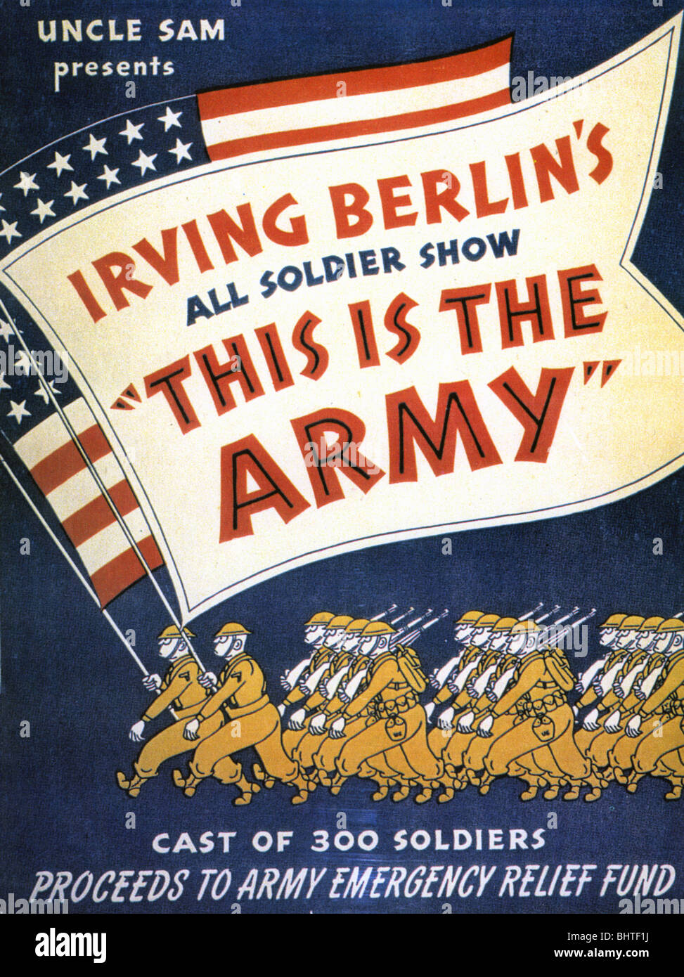 This Is The Army Poster For 1942 Broadway Show By Irving Berlin