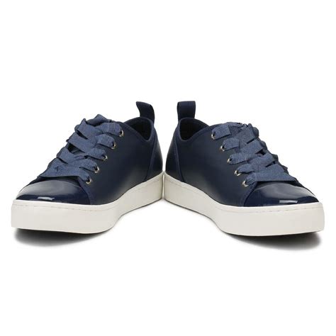 Tommy Hilfiger Leather Womens Tommy Navy Jupiter 3A1 Trainers In Blue