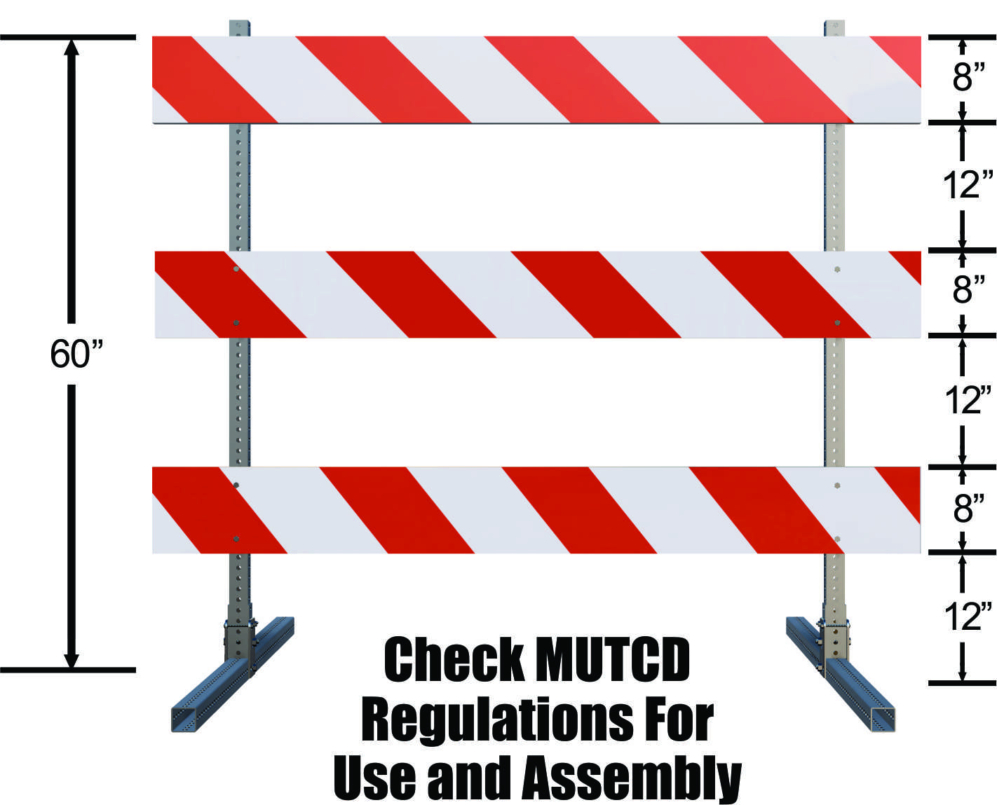 Type Iii Barricades For Construction And Work Zone Safety