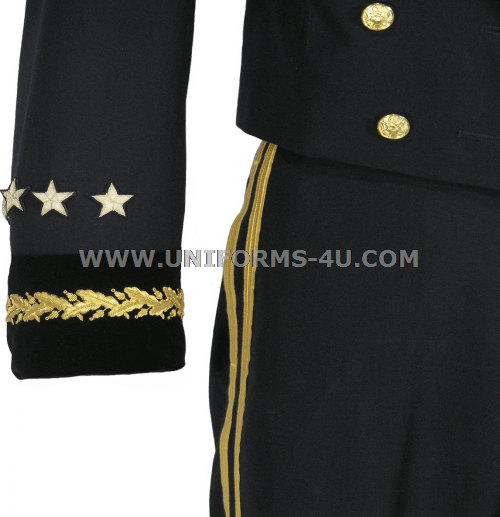 U S Army Male General Blue Mess Dress Uniform