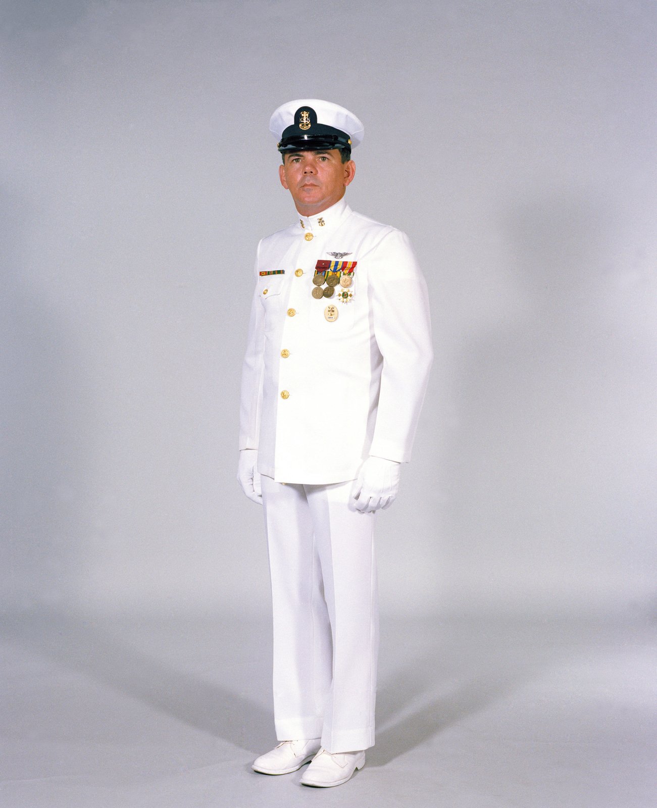 U S Navy Male Chief Petty Officer Service Dress White Uniform