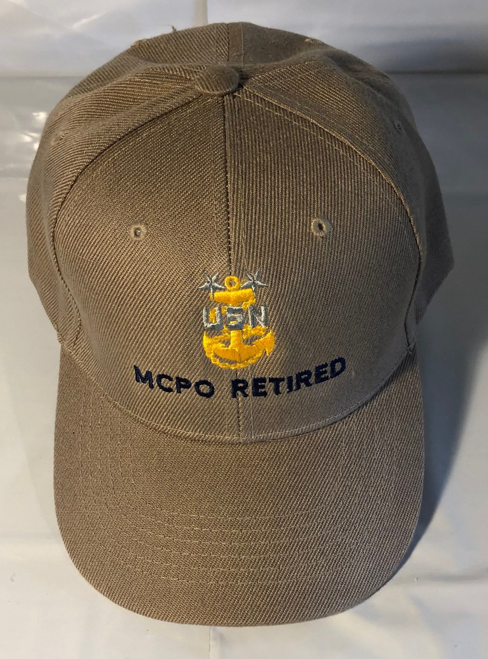 Us Navy Master Chief Petty Officer Retired Ball Cap Mcpo Hat Etsy