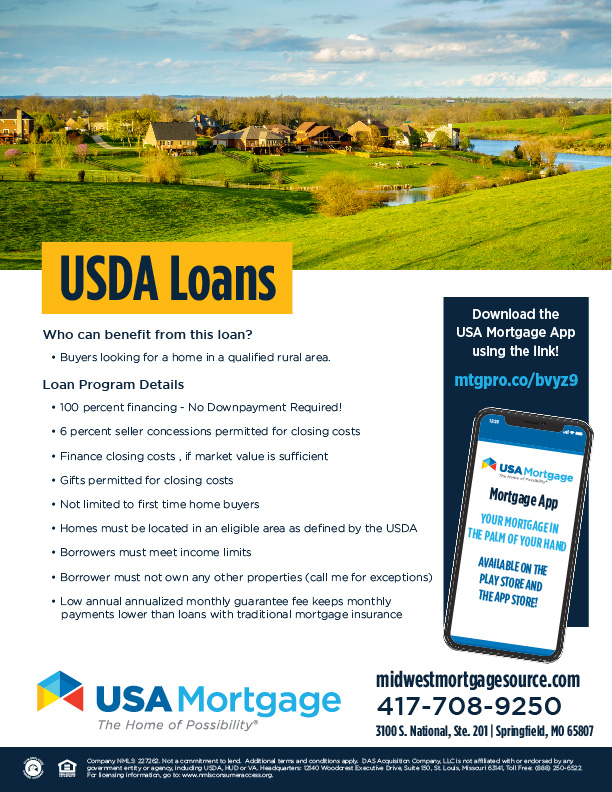 Usda Loan Guidelines Usda Loan Home Loans Mortgage Loan Originator