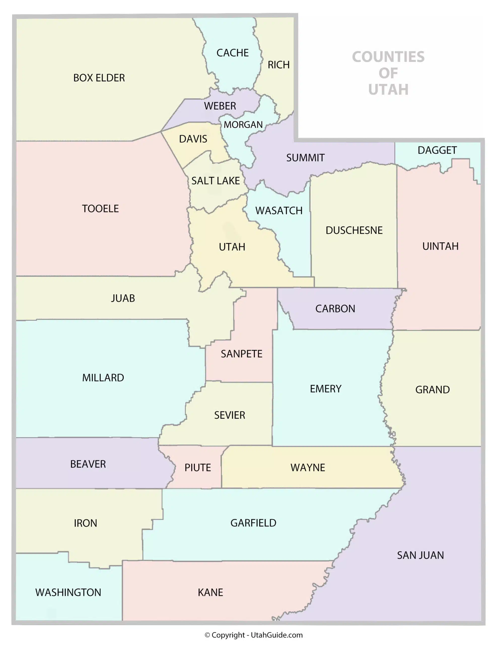 Utah Counties: A Comprehensive Visual Guide To Navigate And Explore