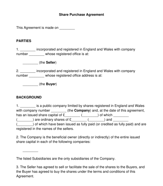 Why Sign A Share Purchase Agreement? A Legal Guide