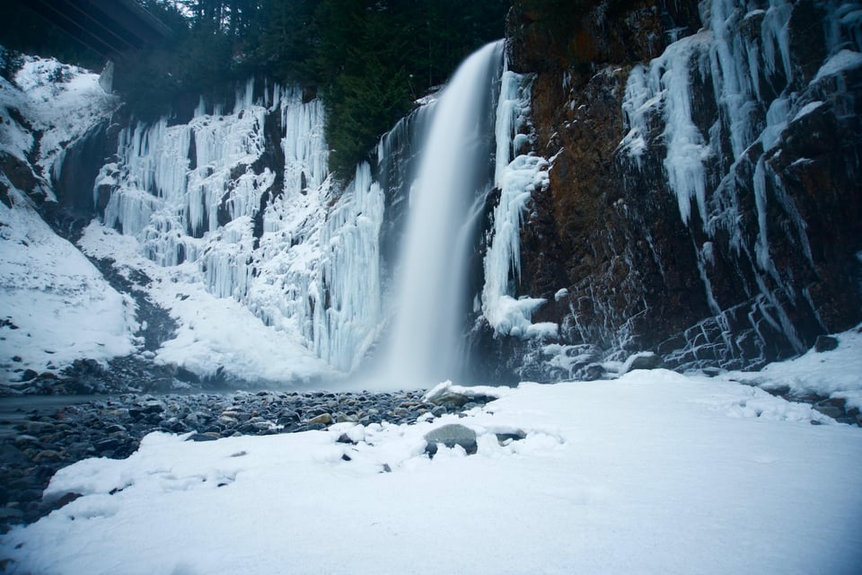 Winter Wonderland At Franklin Falls Washington Oc 6000X40000 R