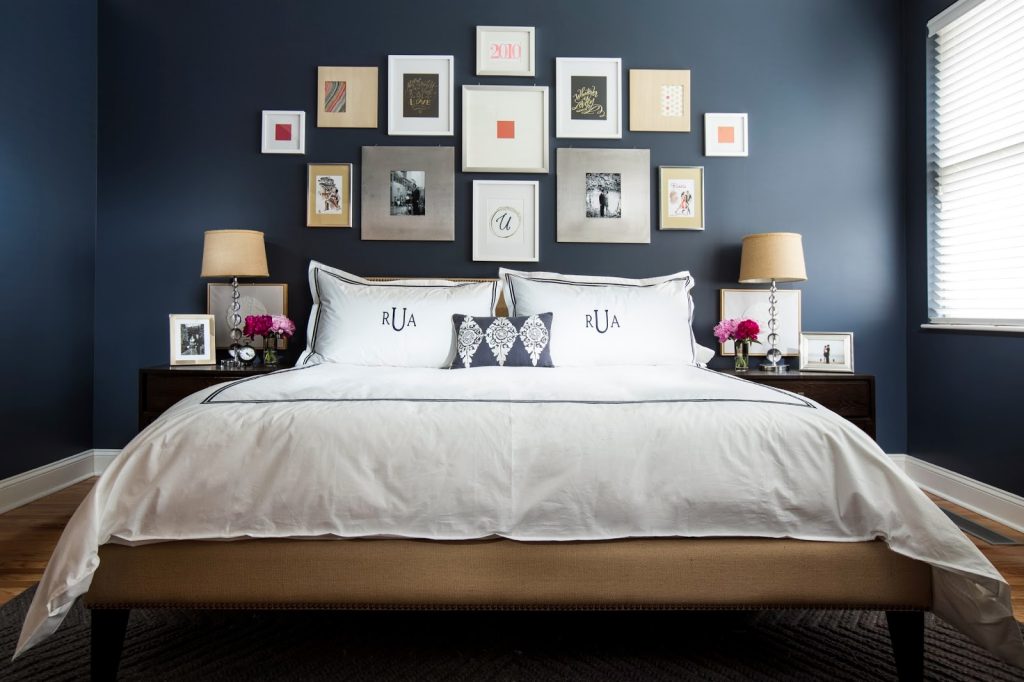 Wonderful Navy Blue Bedroom Decorating Ideas Madison Art Center Design